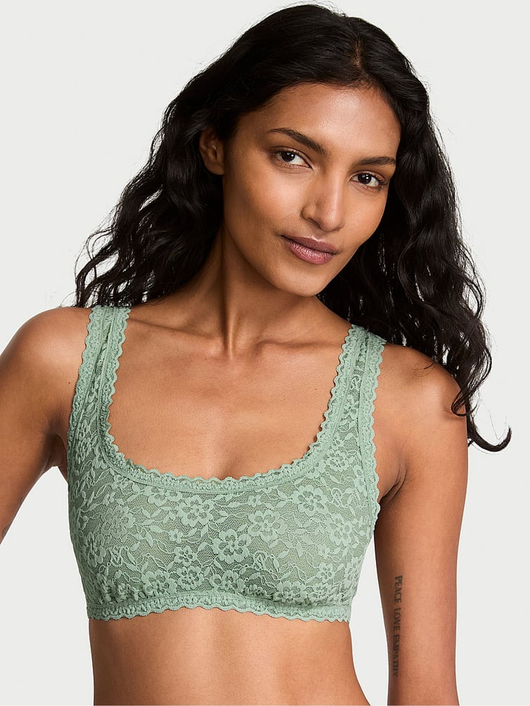 Seasalt Green Sexy Tee Lace Scoop Bralette
