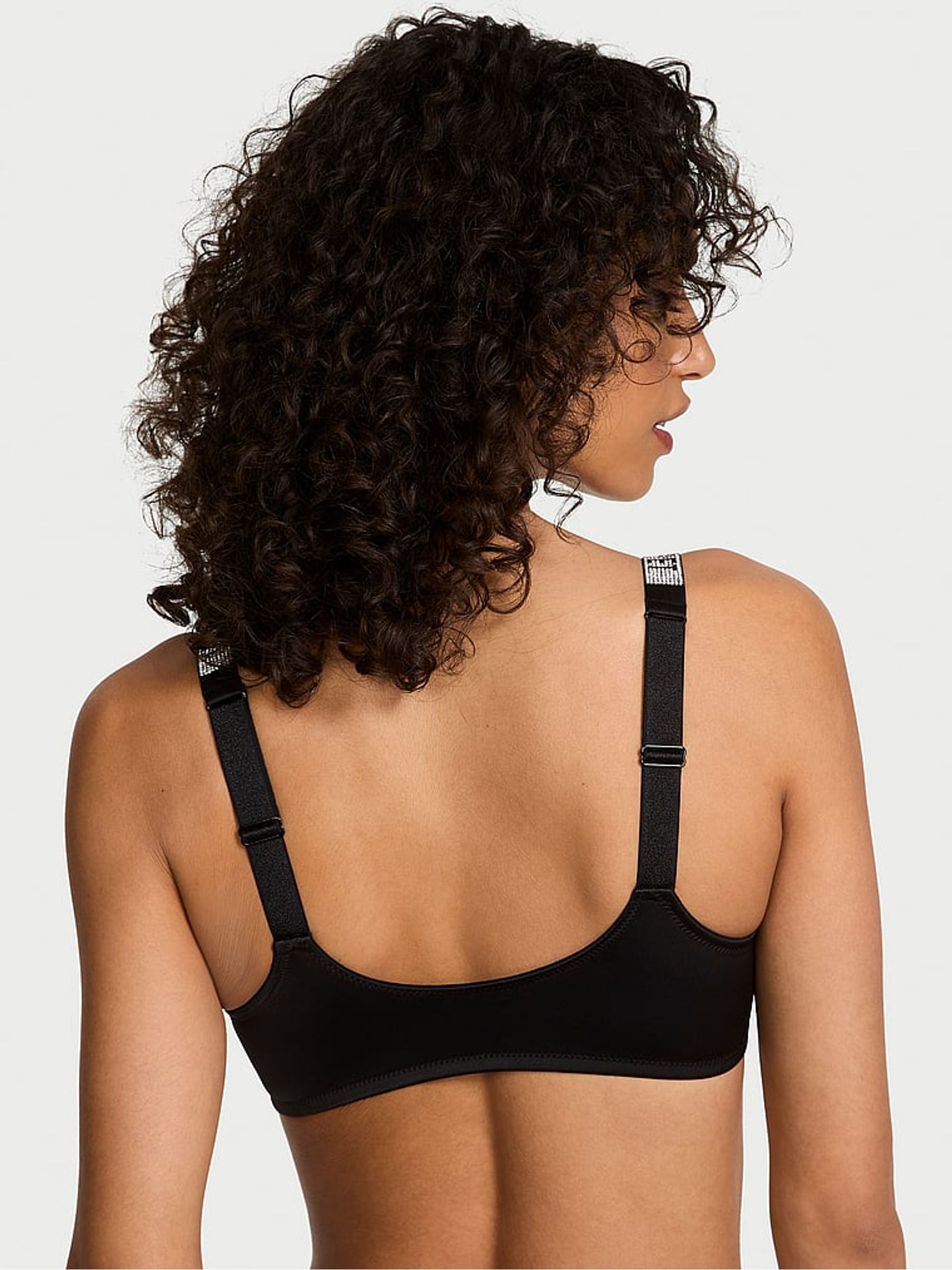 Black Shine Strap Bralette