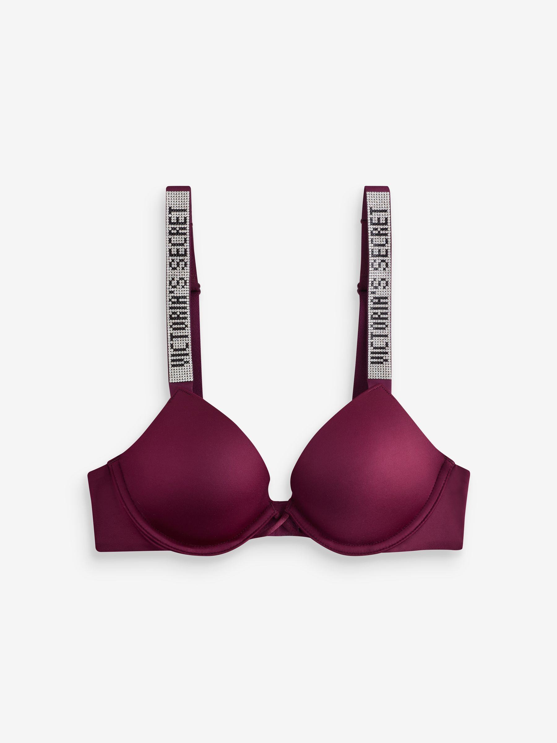 Kir Red Push Up Shine Strap Bra