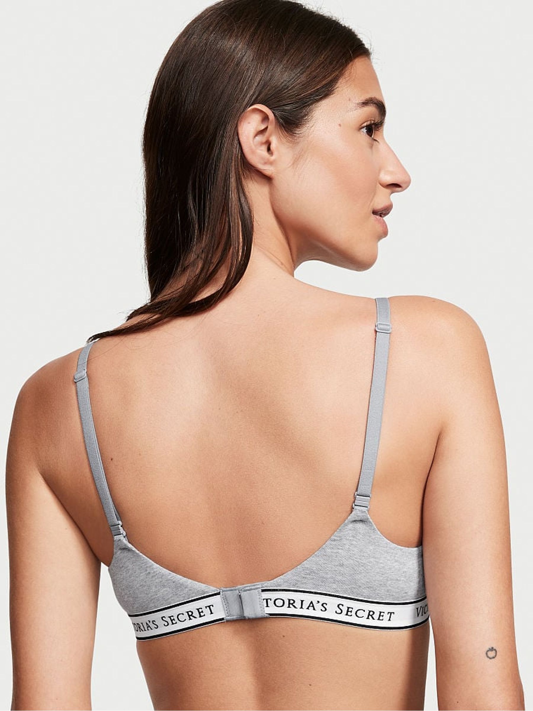 Grey Heather Demi Lightly Lined Bra