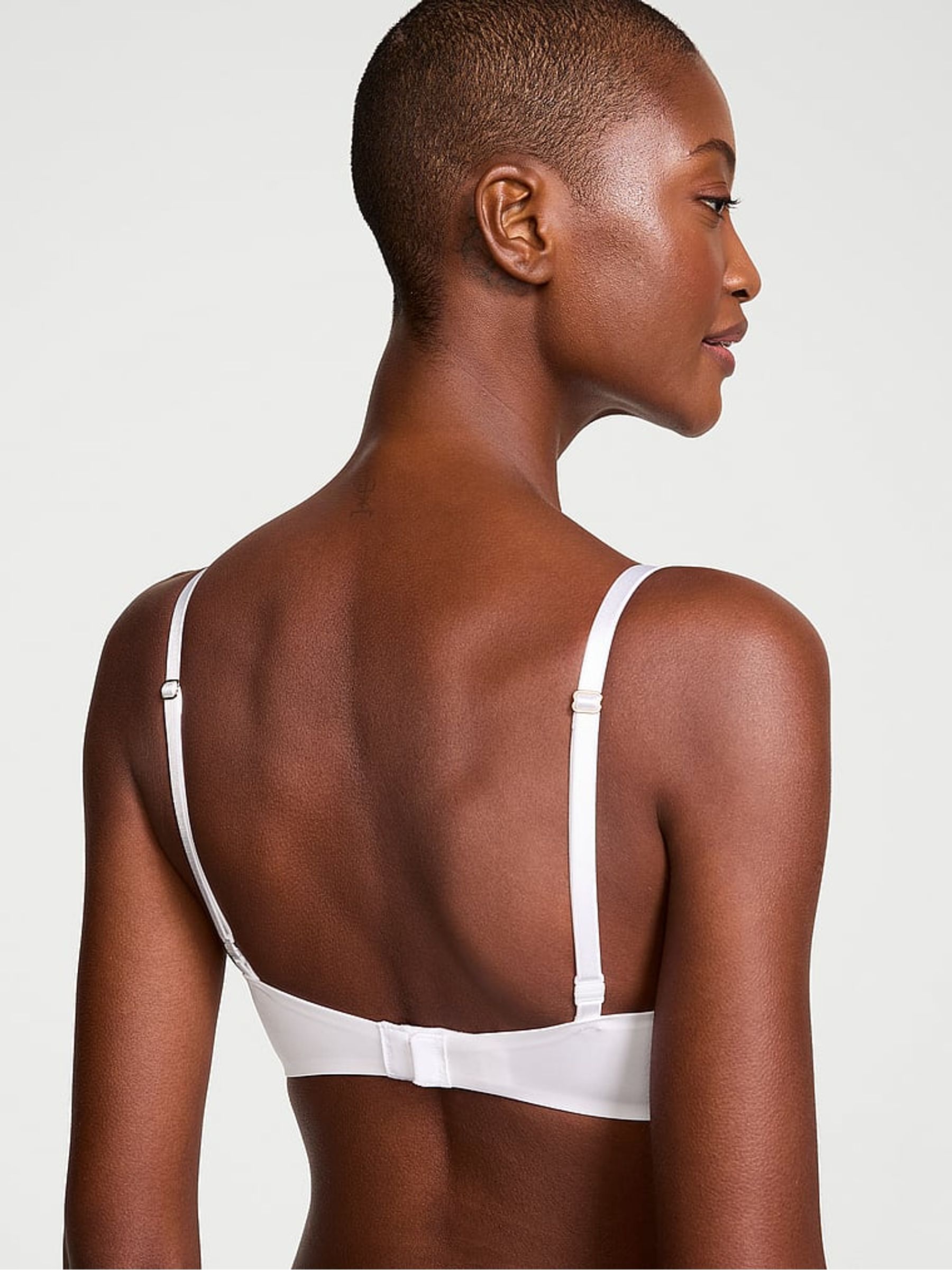 White Add 2 Cups Push Up Bombshell Bra