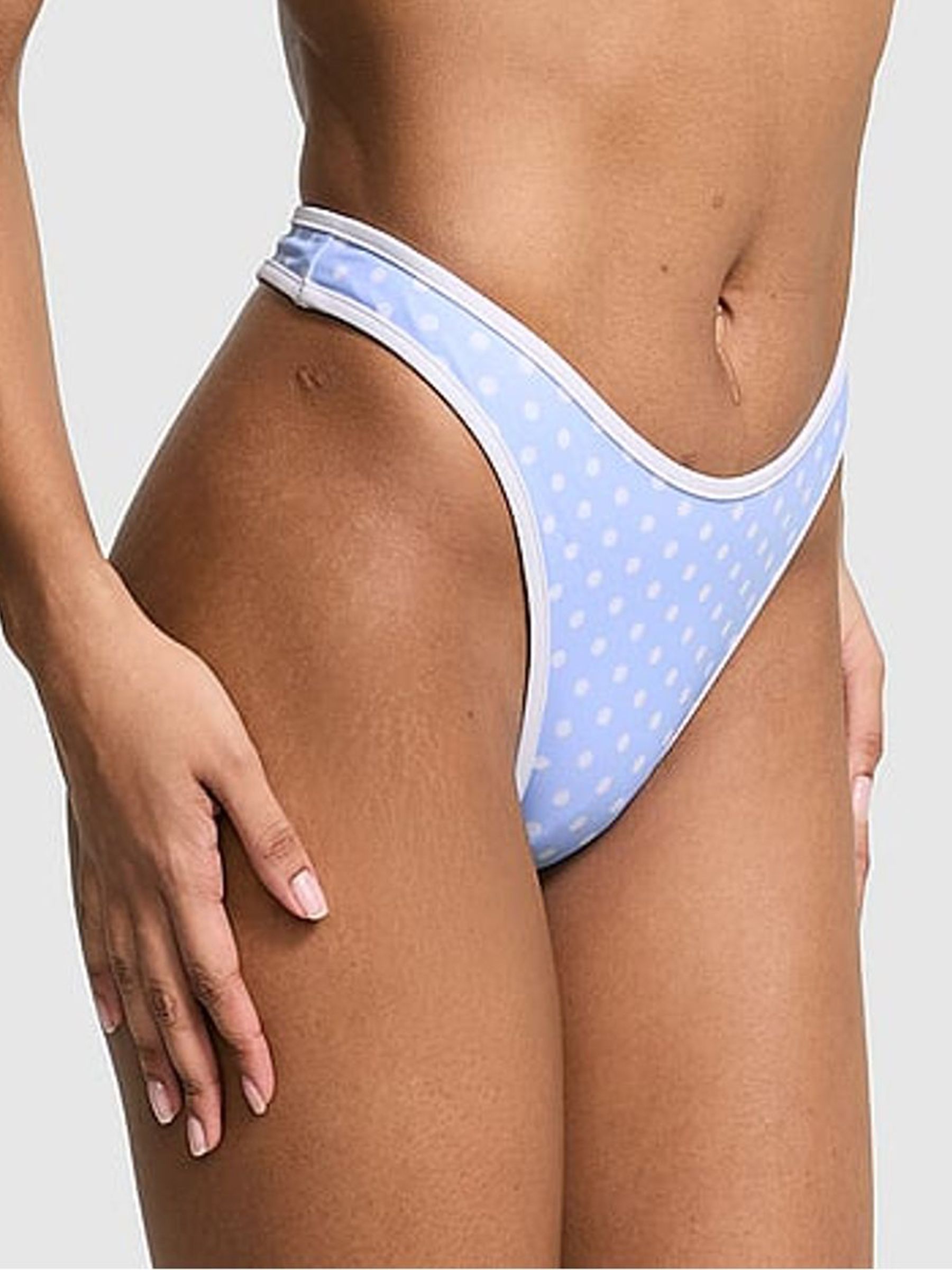 Dottie Blue Brazilian Bikini Bottoms