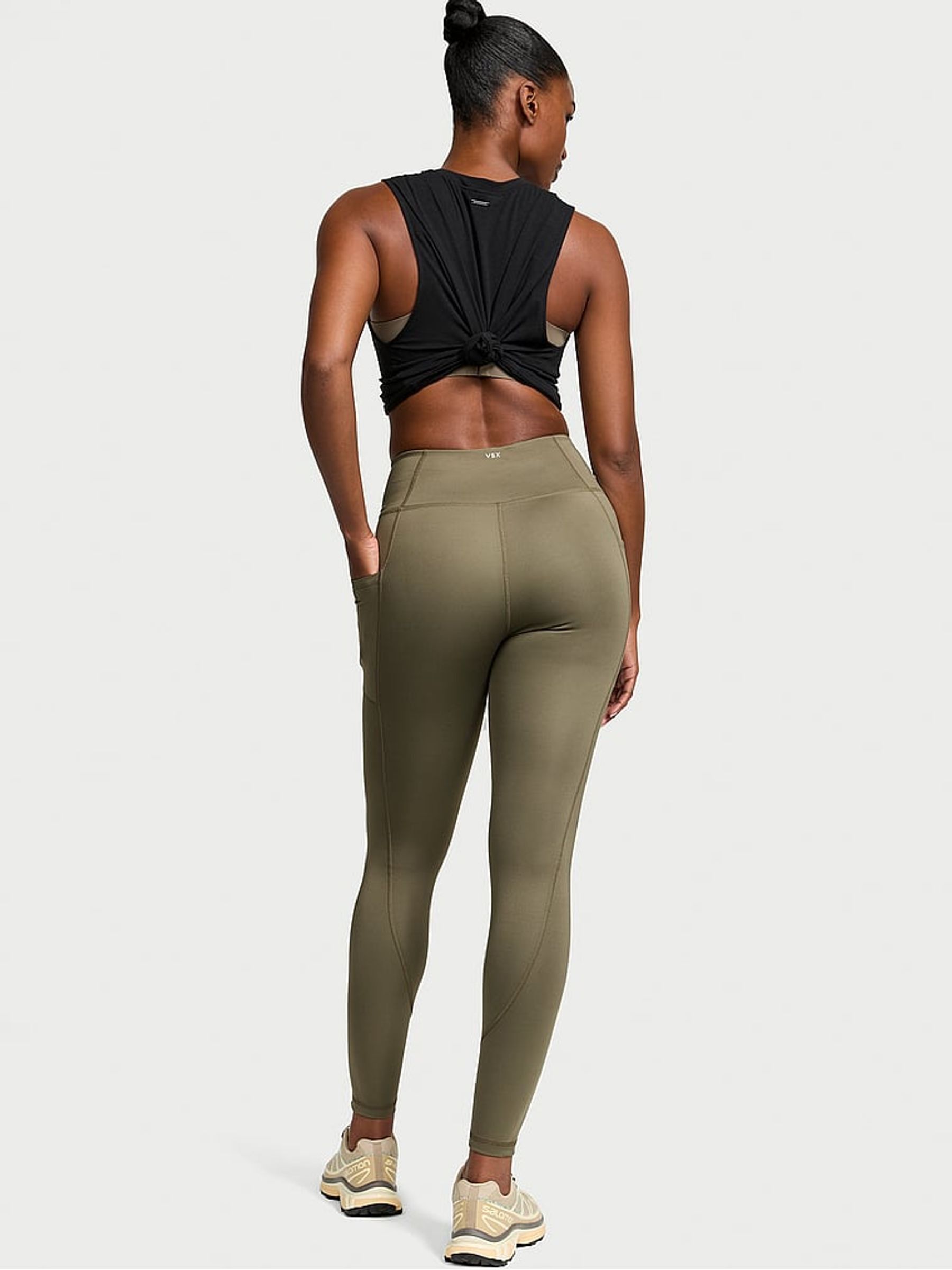 Desert Cactus Green 7/8 Length Essential Pocket Leggings