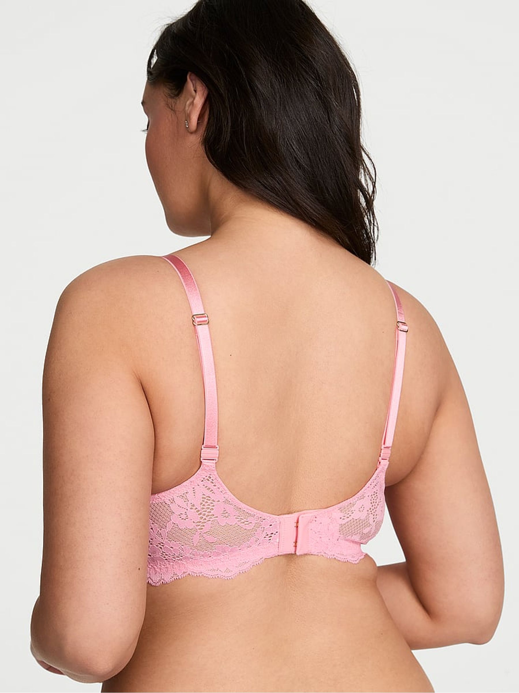 Pink Hope Unlined Balcony Lace Bra