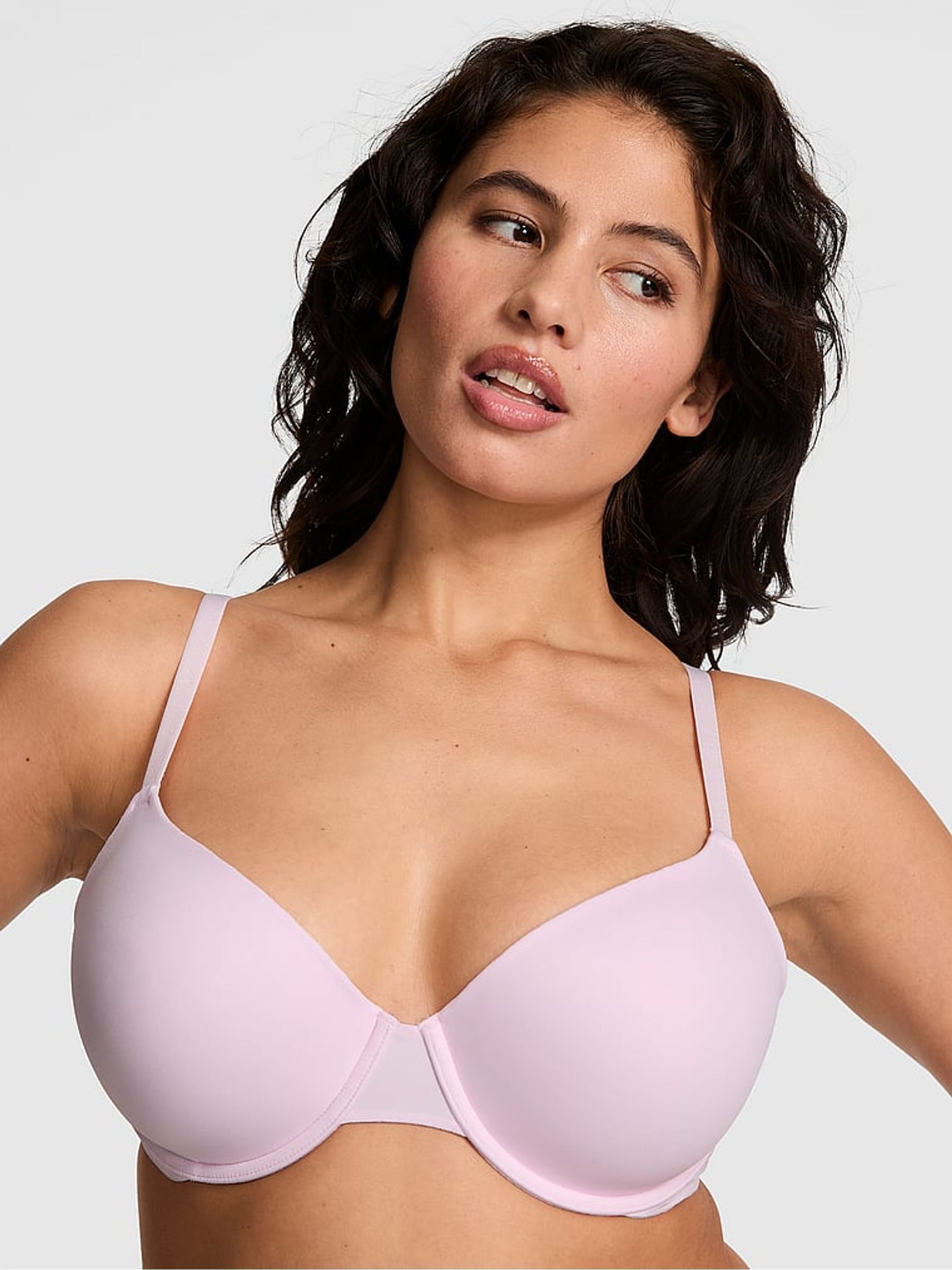 Pink Tulip T Shirt Bra