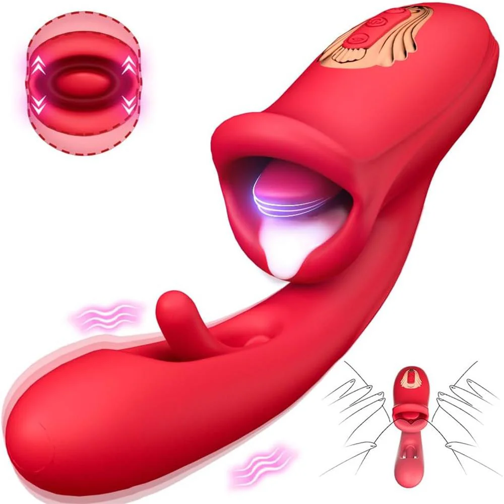 Amara - G Spot Flapping Vibrator with Kissing Function & Licking Tongue #Cunnilingus #Girls Playing #Lesbian
